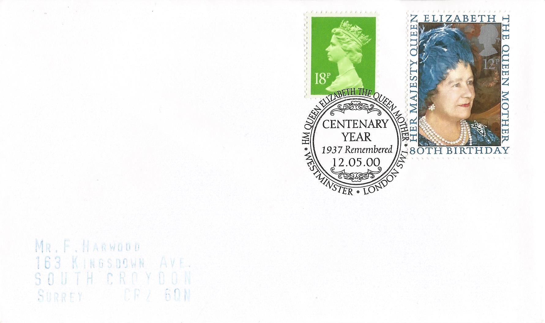 HM Queen Elizabeth The Queen Mother Centenary Year 1937 Remembered Westminster London SW1_12586