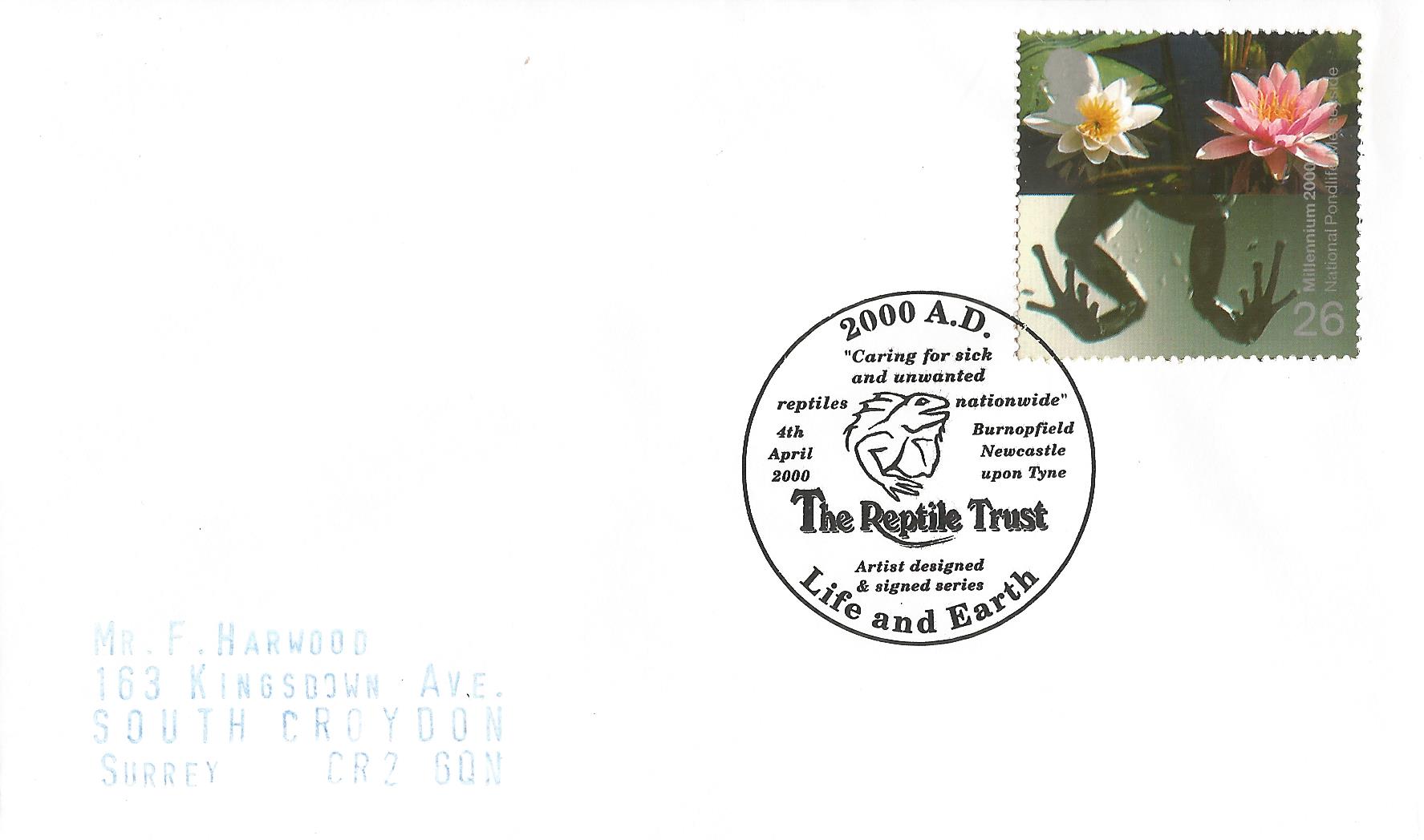 Life and Earth 2000 AD The Reptile Trust Caring for sick and unwanted reptiles nationwide Artist designed & signed series Burnopfield Newcastle upon Tyne_12507