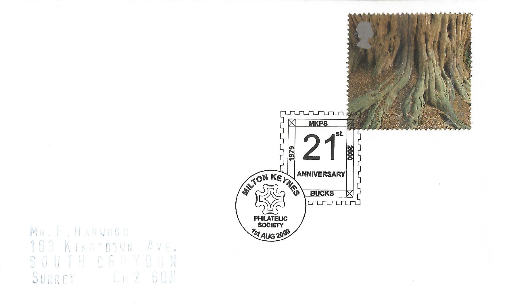MKPS 21st Anniversary 1979 2000 Milton Keynes Philatelic Society Bucks_12765