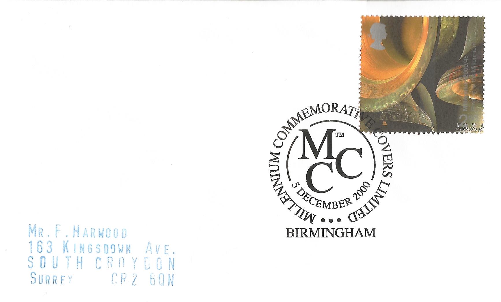 Millennium Commemorative Covers Limited MCC Birmingham_13007