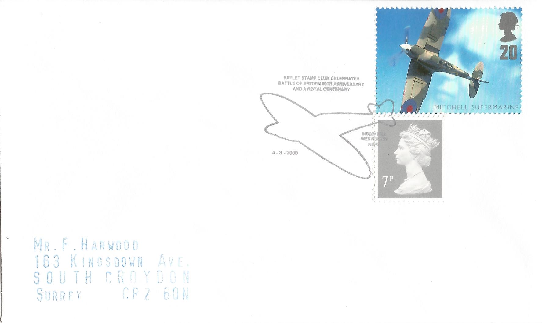 Raflet Stamp Club Celebrates Battle of Britain 60th Anniversary and a Royal Centenary Biggin Hill Westerham Kent_12804. (1)