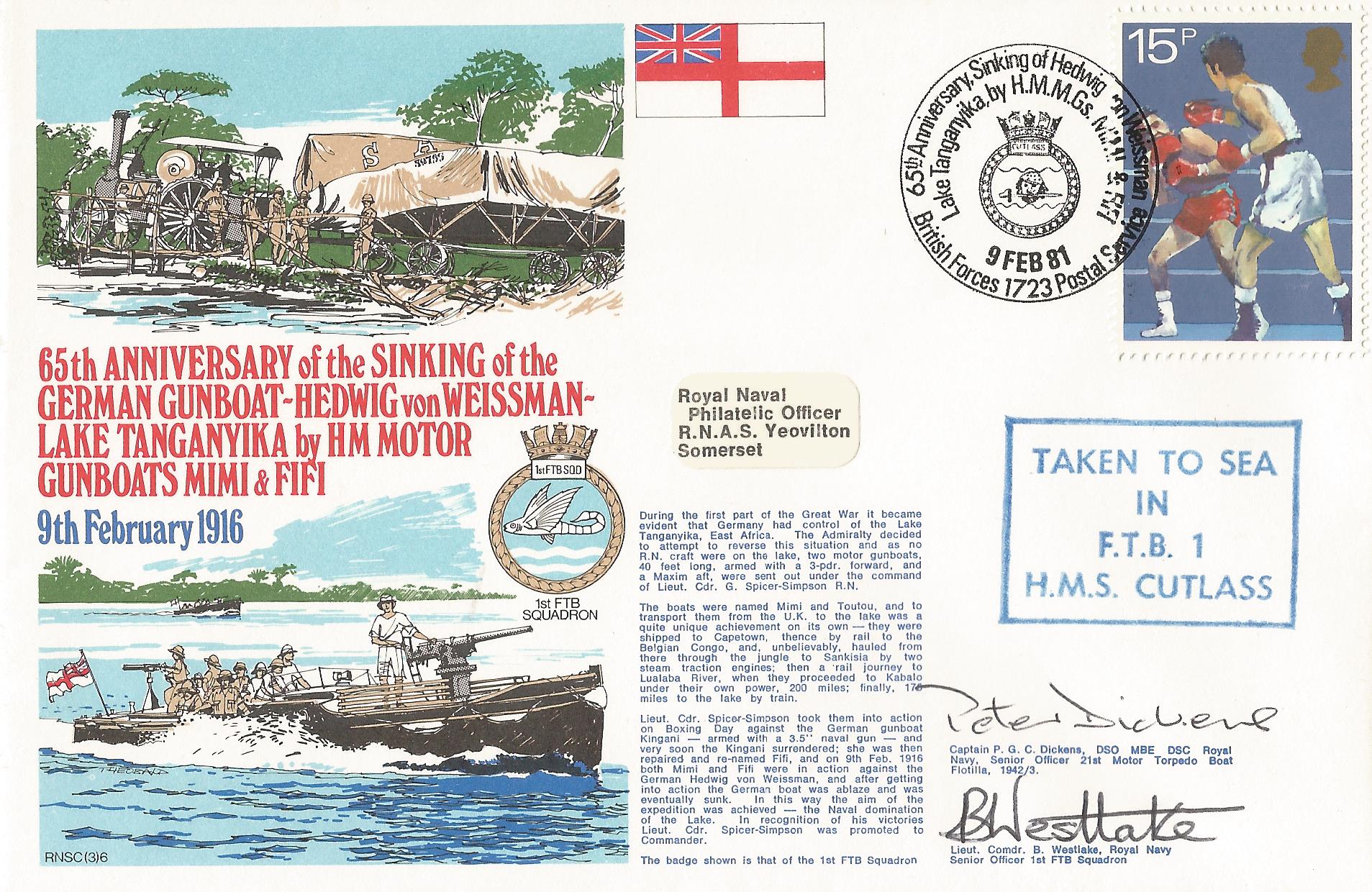 65th Anniversary Sinking of Hedwig von Weissman Lake Tanganyika by HMMG's Mimi & Fifi BFPS_4582 (1)