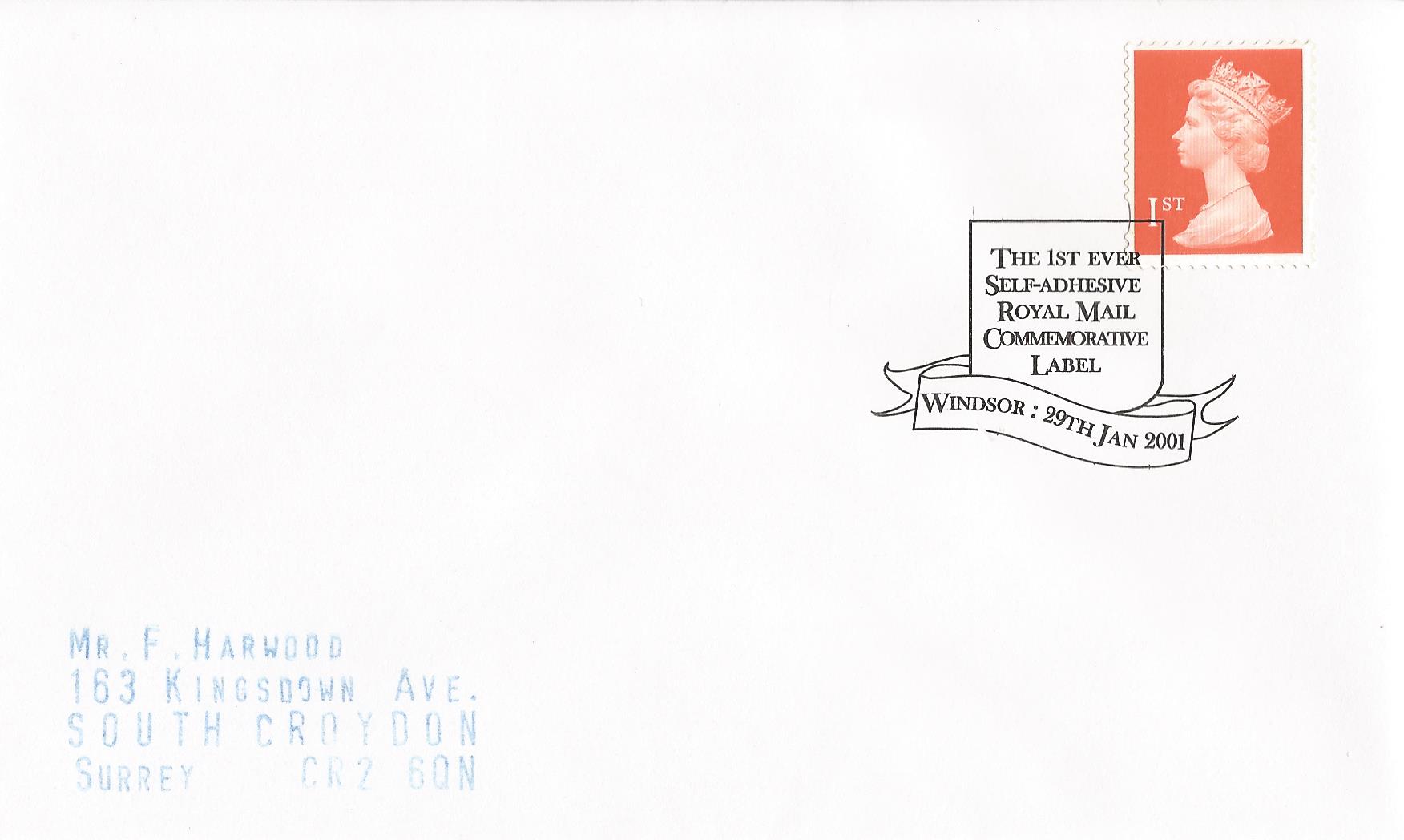 The 1st Ever Self-Adhesive Royal Mail Commemorative Label Windsor_13079