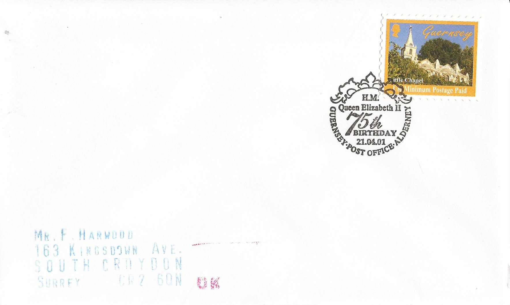HM Queen Elizabeth II 75th Birthday Guernsey Post Office Alderney_G186