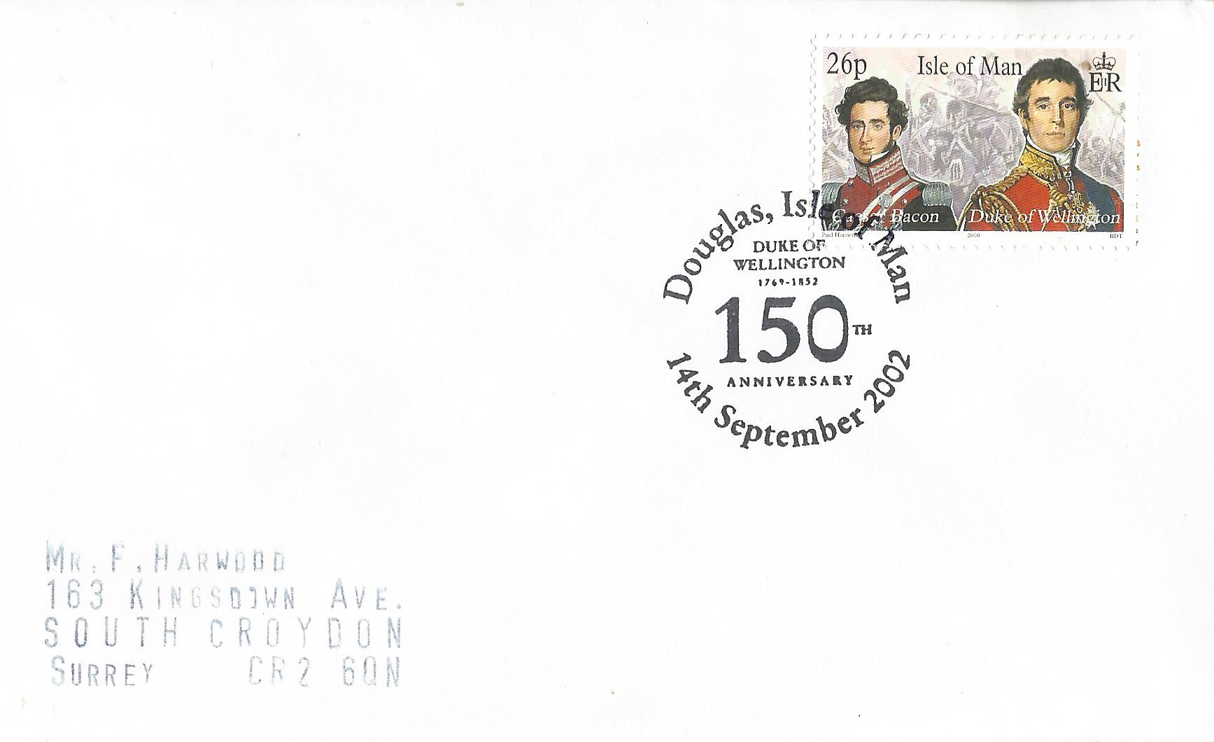 Duke of Wellington 1759-1852 150th Anniversary Douglas Isle of Man_M491