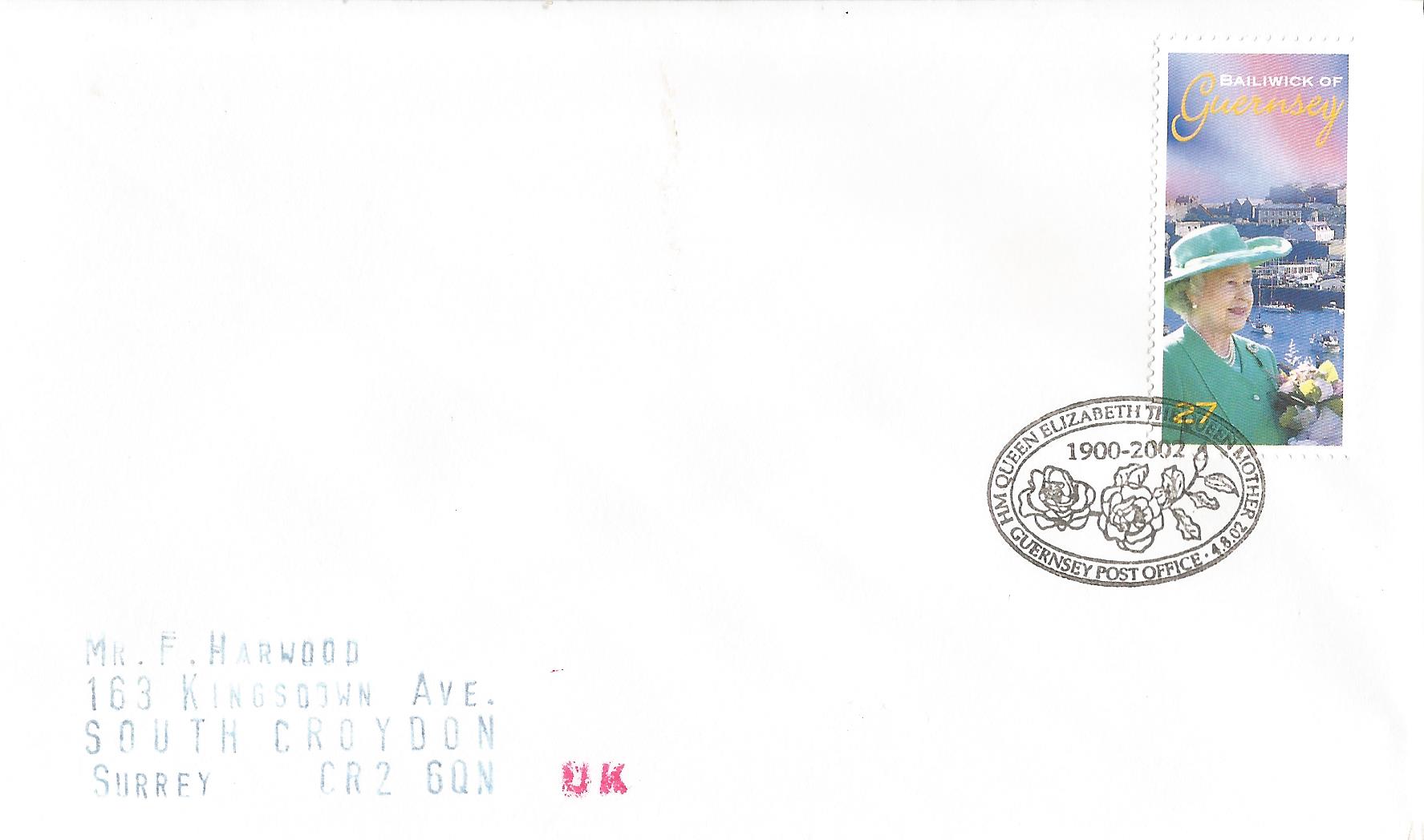 HM Queen Elizabeth The Queen Mother 1900-2002 Guernsey Post Office_G202