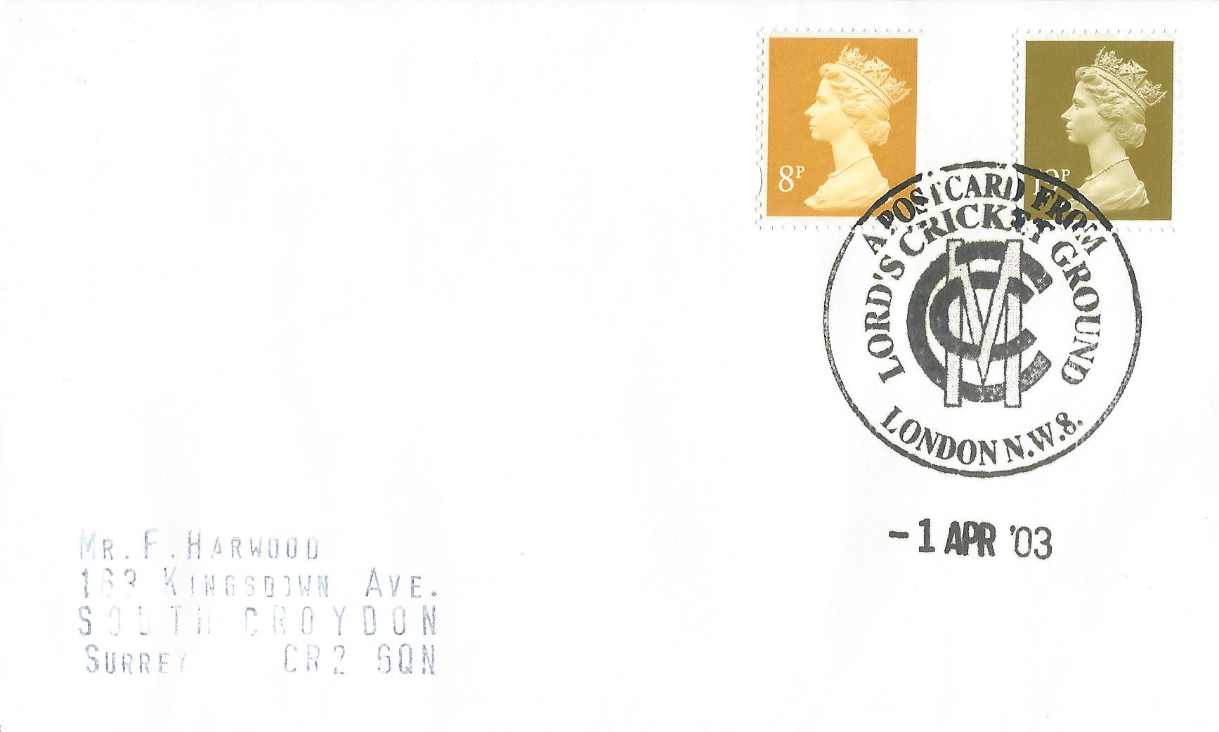 A Postcard from Lord's Cricket Ground London NW8_14338
