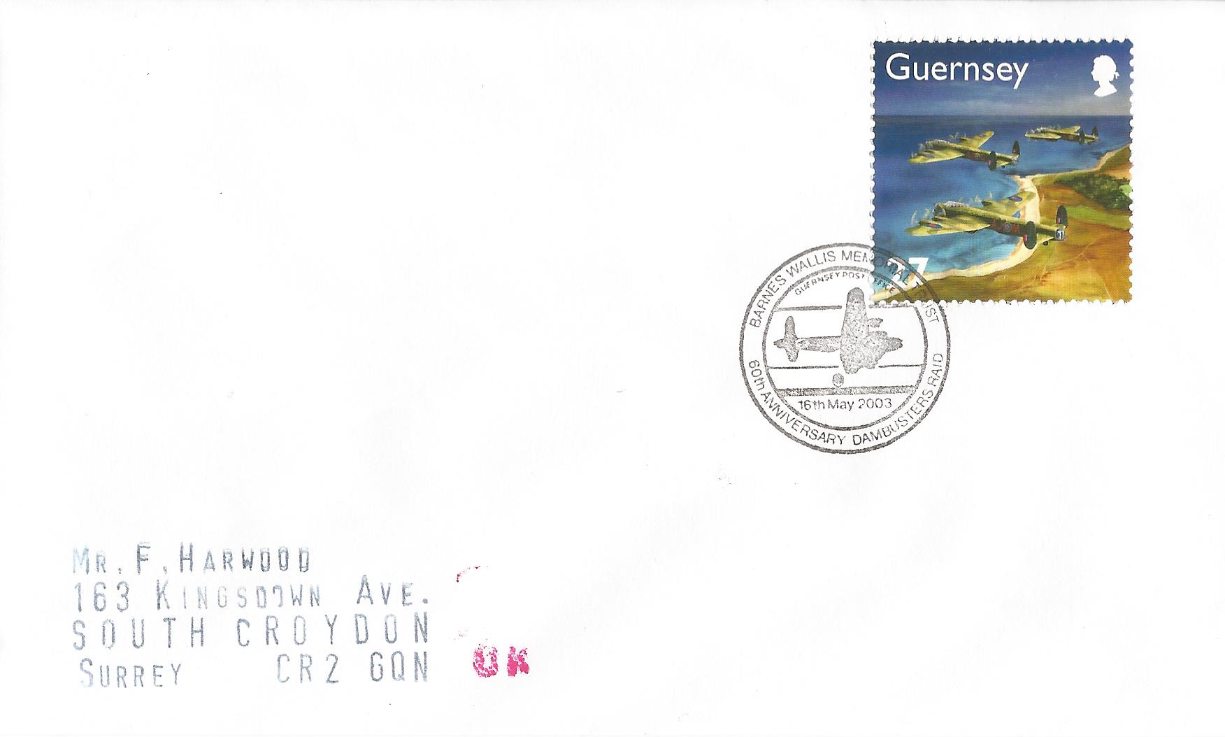 Barnes Wallis Memorial Trust 60th Anniversary Dambusters Raid Guernsey Post Office_G212
