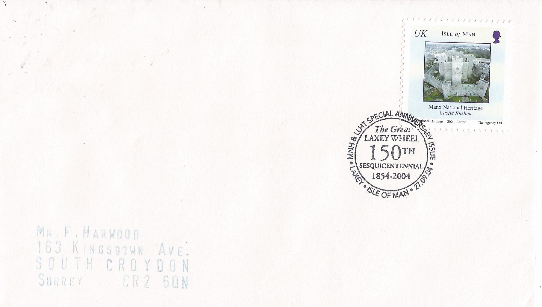 MNH & LLHT Special Anniversary Issue The Great Laxey Wheel 150th Sesquicentennial 1854-2004 Laxey Isle of Man_M559