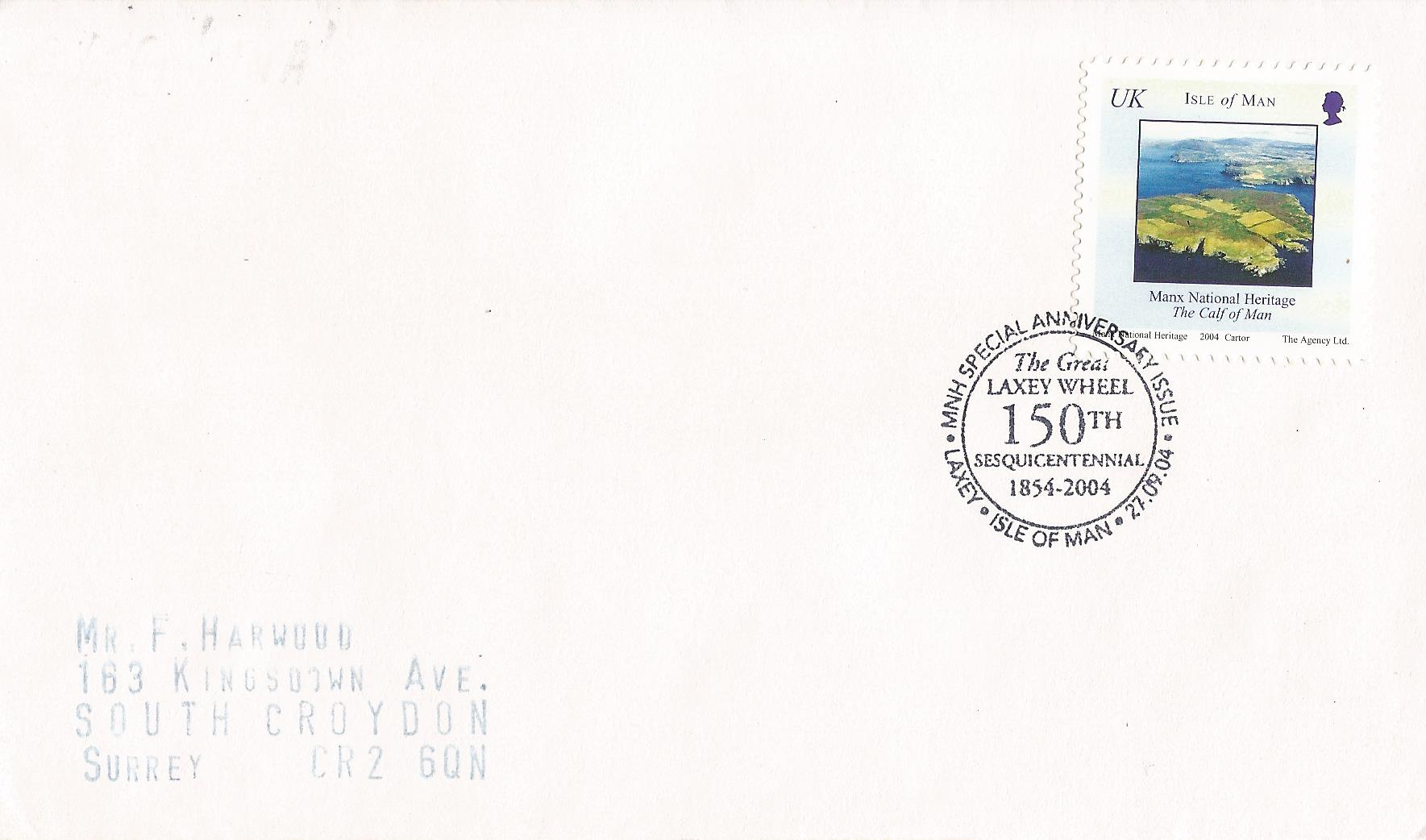 MNH Special Anniversary Issue The Great Laxey Wheel 150th Sesquicentennial 1854-2004 Laxey Isle of Man_M558