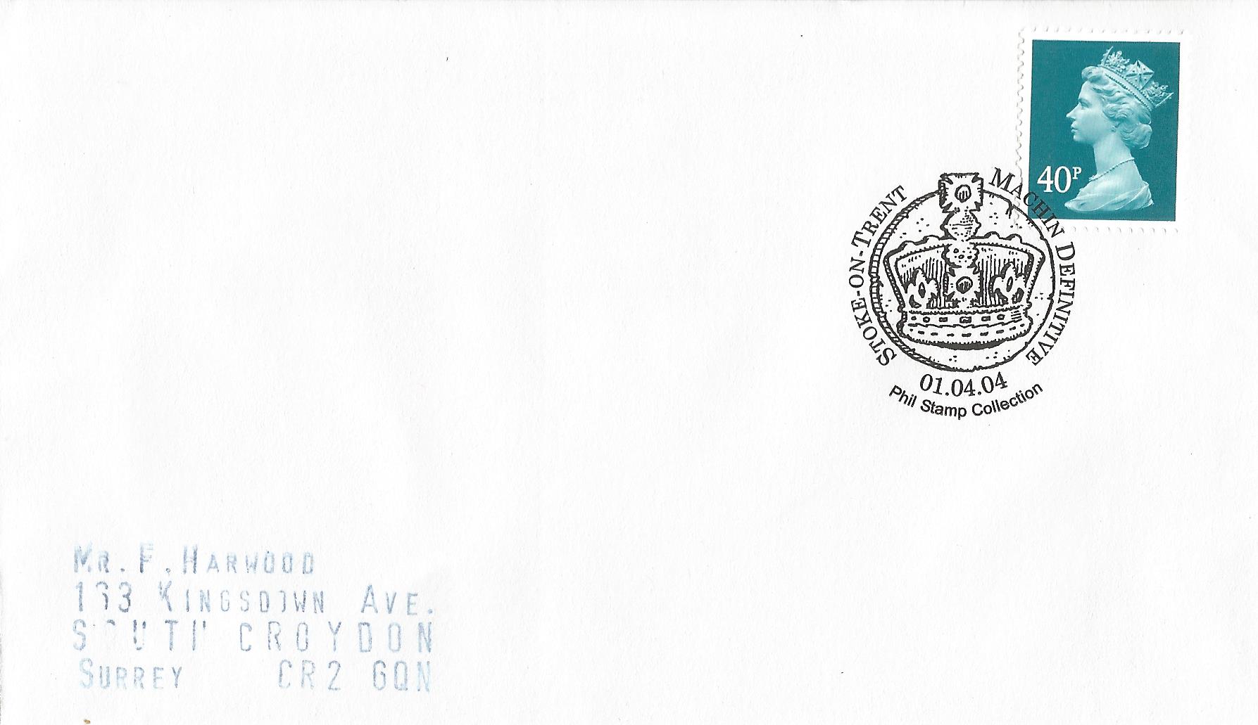 Machine Definitive Phil Stamp Collection Stoke on Trent_14895