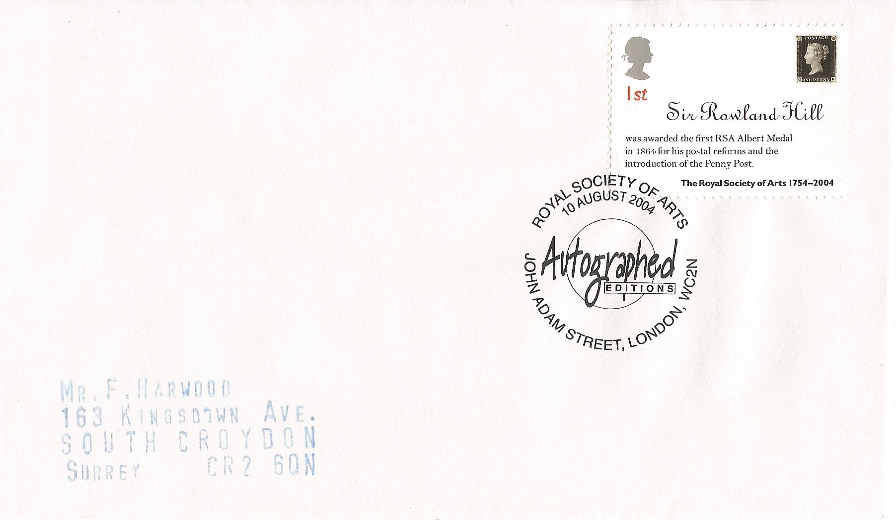 Royal Society of Arts Autographed Editions John Adam Street London WC2N_15071