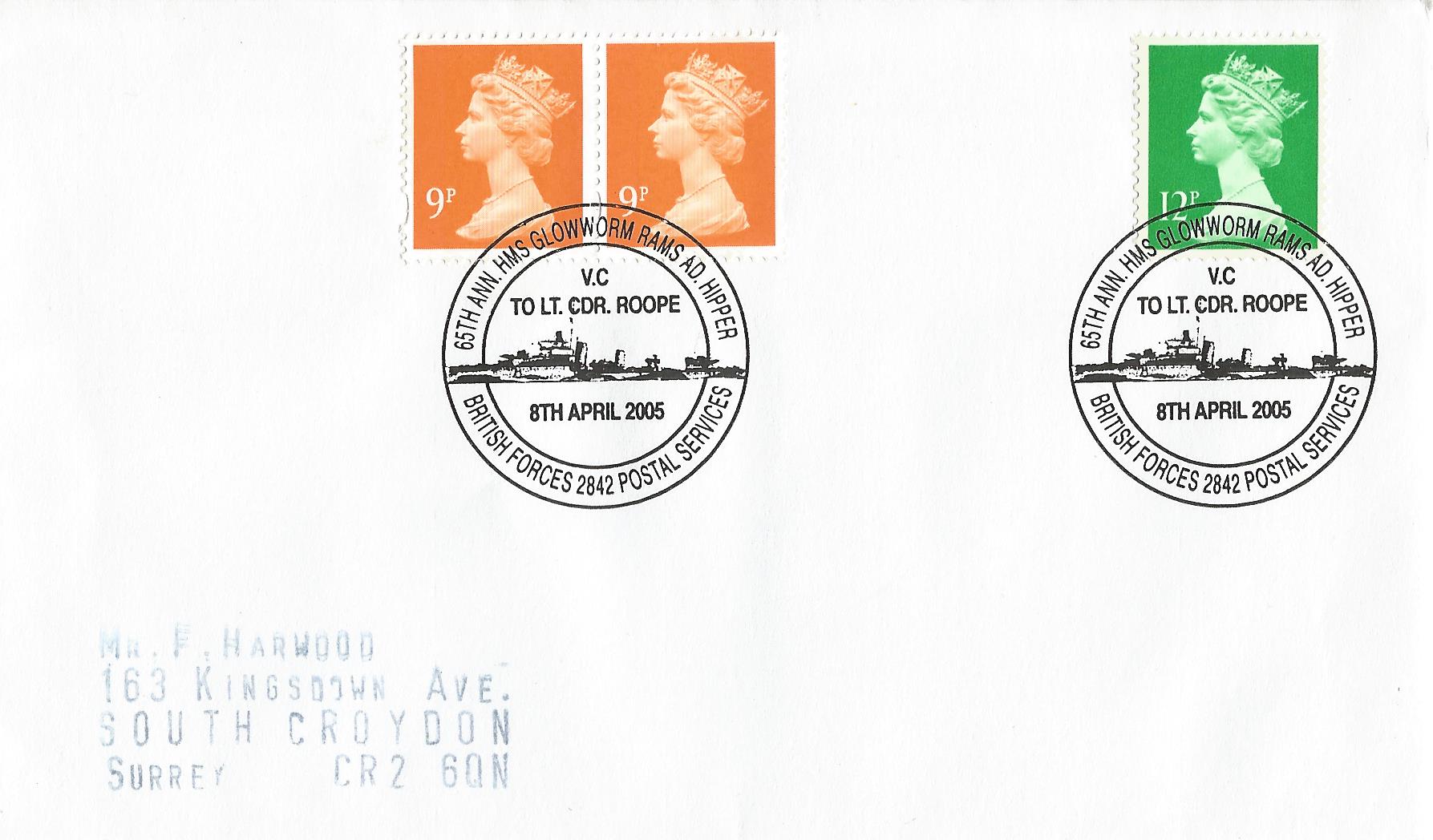 65th Ann HMS Glowworm Rams AD Hipper VC To Lt Cdr Roope BFPS 2842_15366