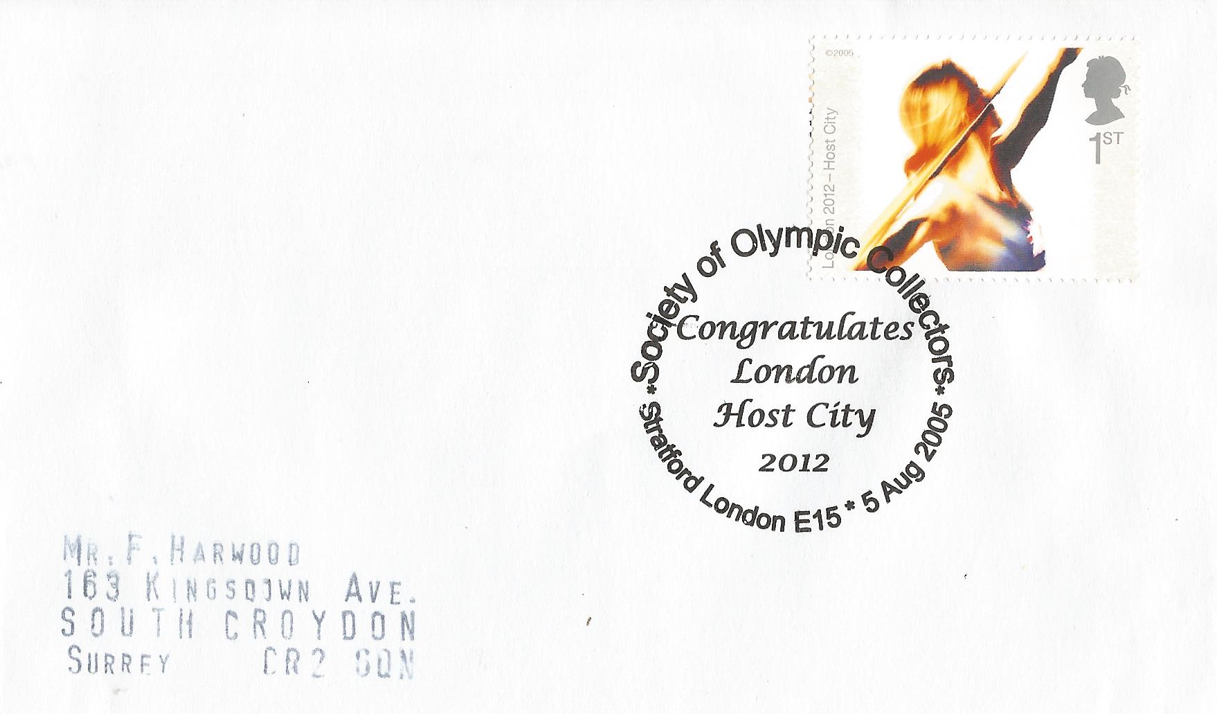 Society of Olympic Collectors Congratulates London Host City 2012  Stratford London E15_15559