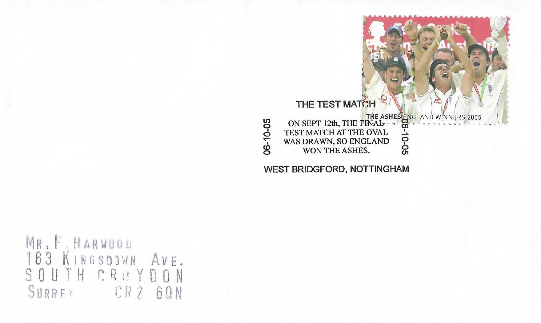 The Test Match On Sept 12th The Final Test Match at the Oval Was Drawn So England Won The Ashes West Bridgford Nottingham_15653