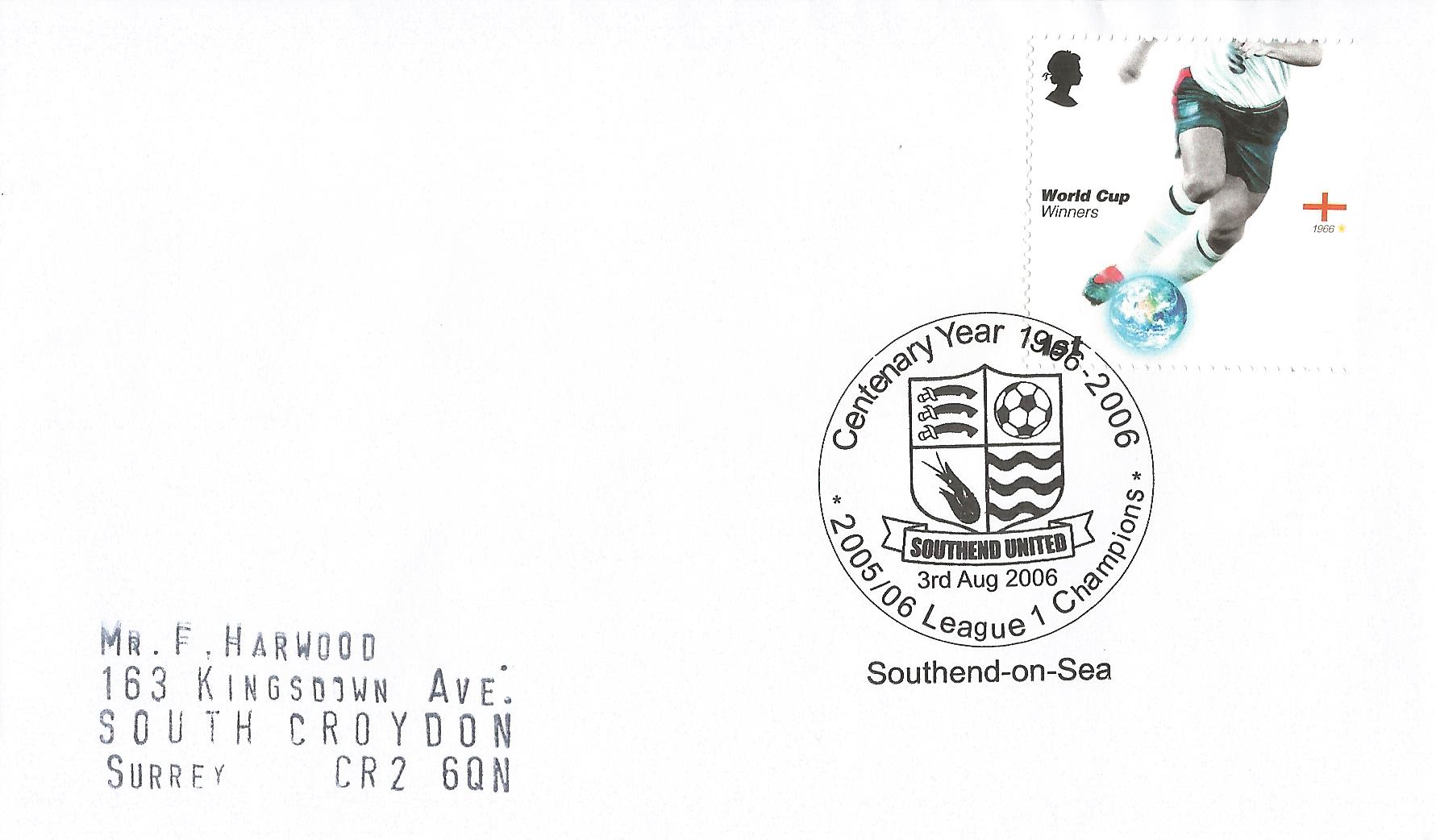 Centenary Year 1906 - 2006 Southend United 2005 2006 League 1 Champions Southend on Sea_15993