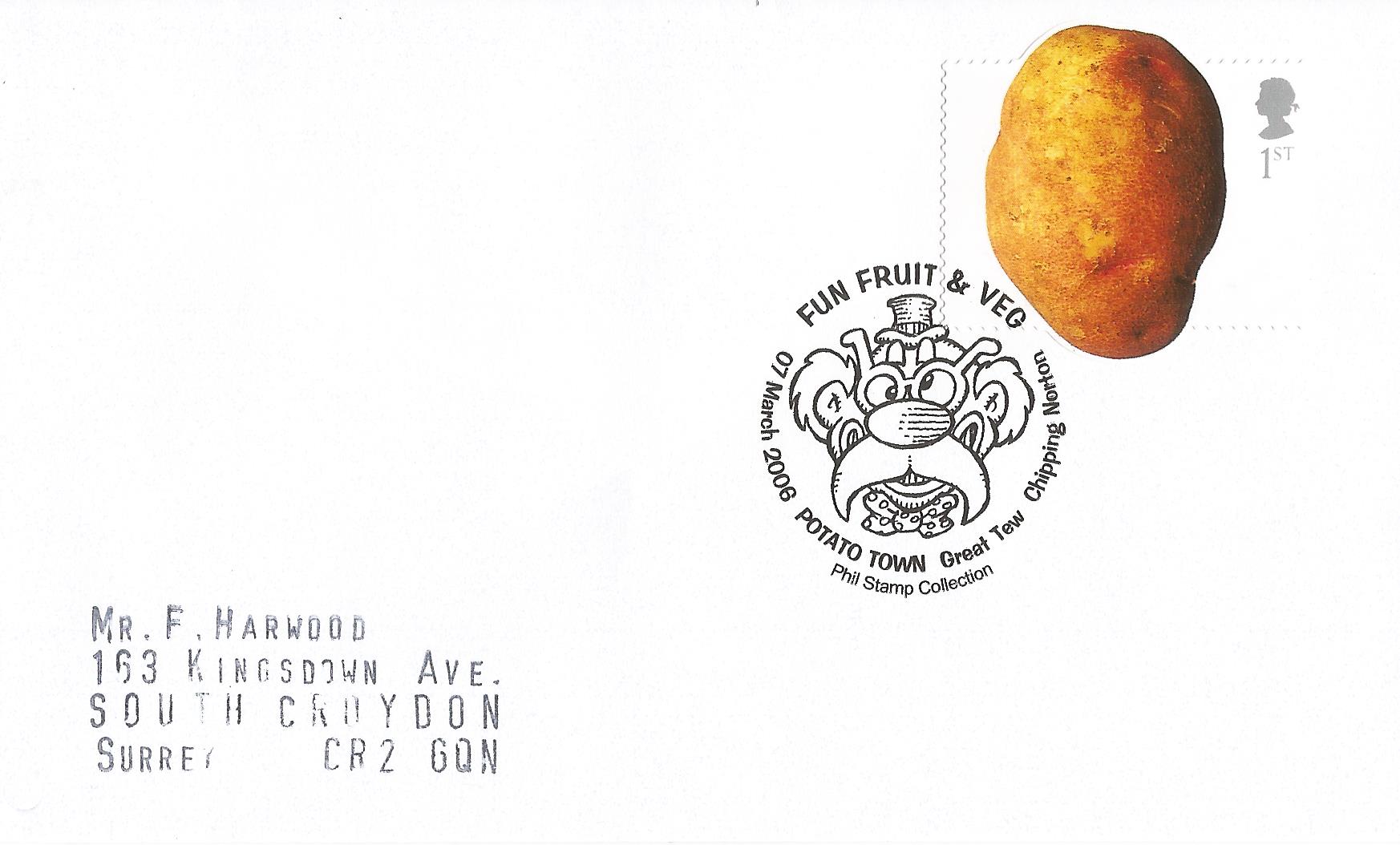 Fun Fruit & Veg Phil Stamp Collection Potato Town Great Tew Chipping Norton_15828
