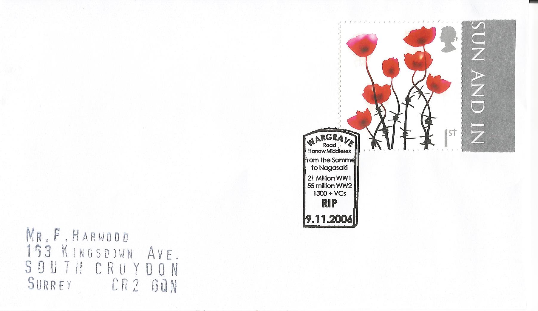From The Somme to Nagasaki 21 Million WW1 55 Million WW2 1300+ VC's RIP Wargrave Road Harrow Middlesex_16123