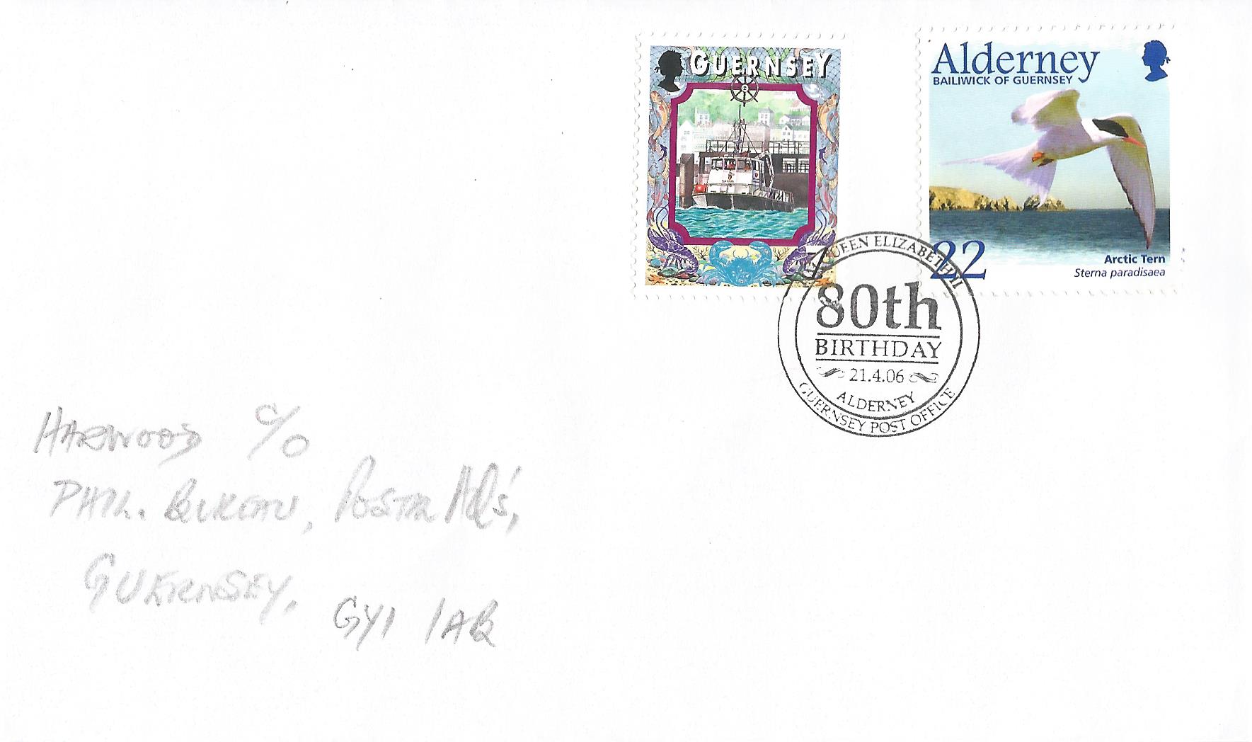 H M Queen Elizabeth II 80th Birthday Alderney Guernsey Post Office_G252