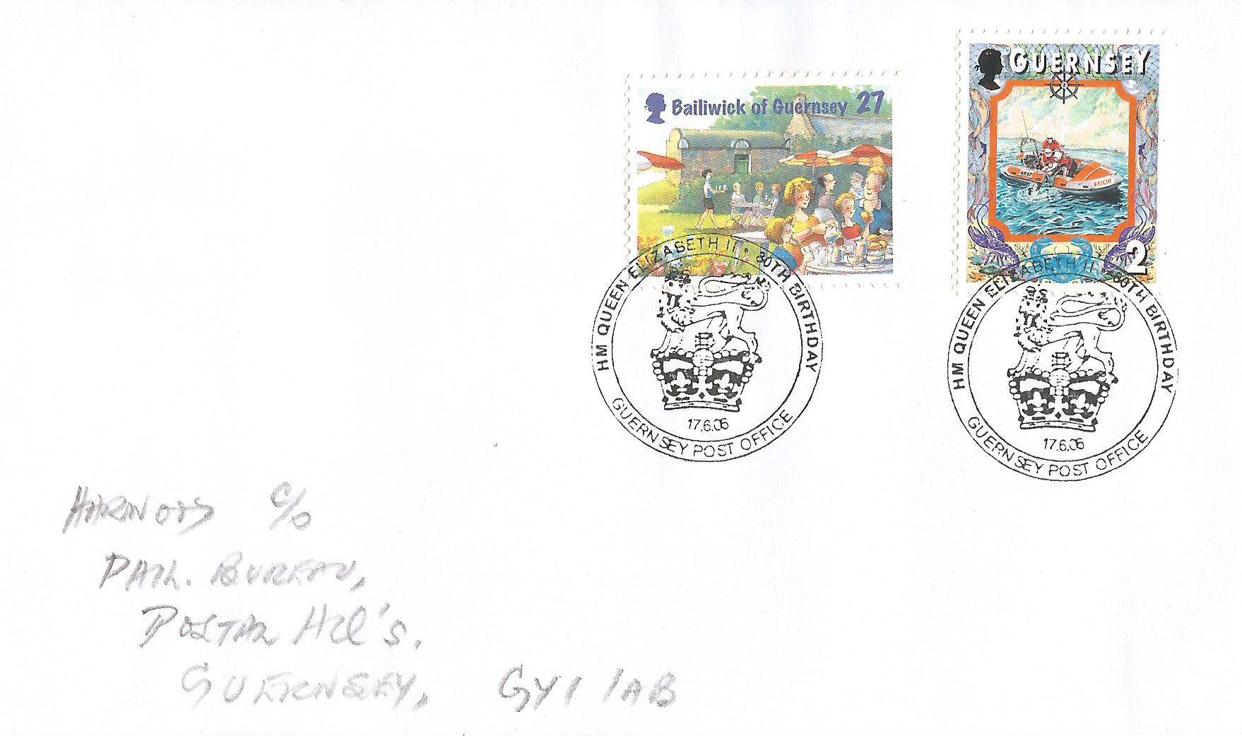 HM Queen Elizabeth II 80th Birthday Guernsey Post Office_G255