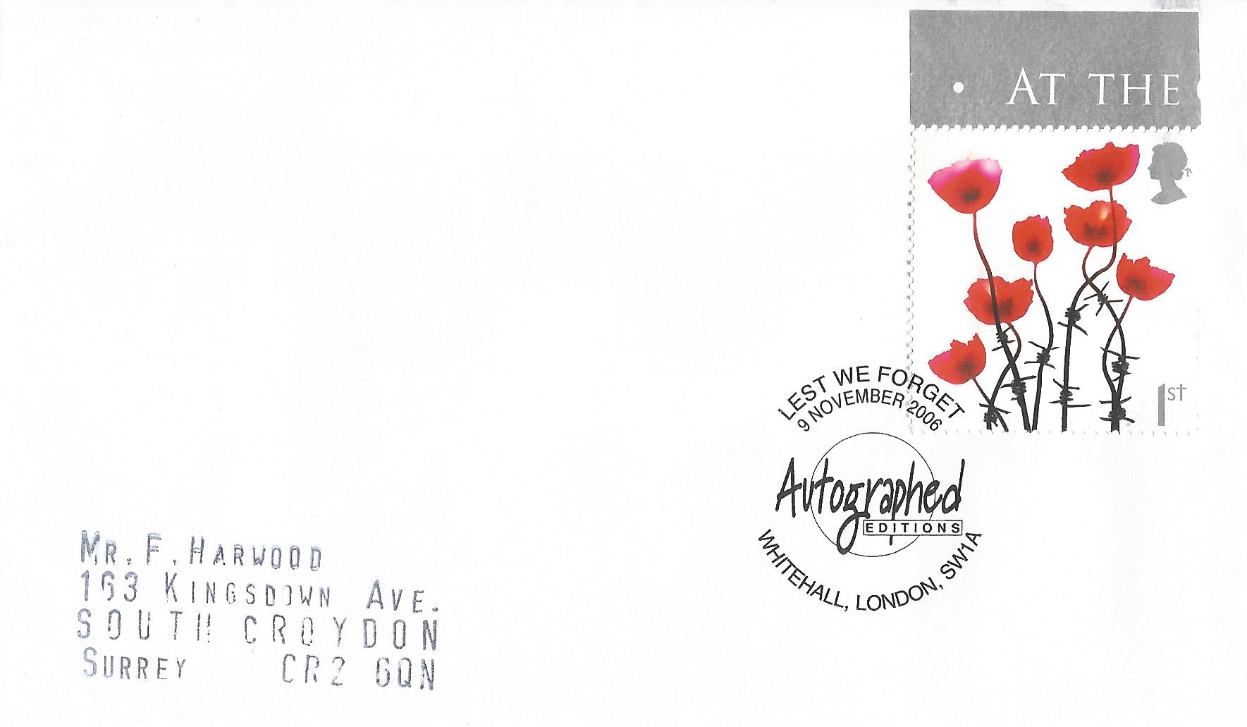 Lest We Forget Autographed Editions Whitehall London SW1A_16119