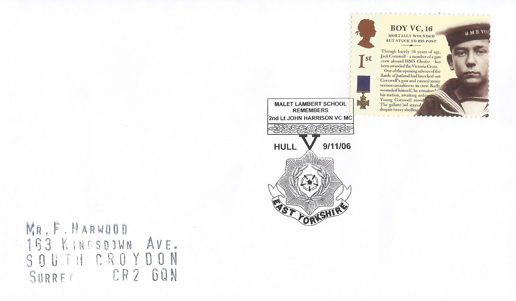Malet Lambert School Remembers 2nd Lt John Harrison VC MC Hull East Yorkshire_16124