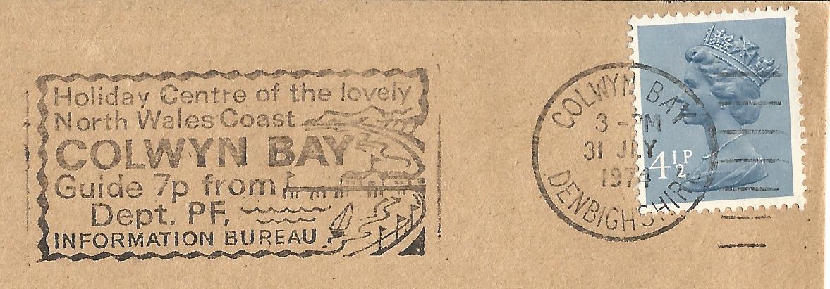 Holiday Centre of the lovely North Wales Coast Colwyn Bay Guide 7p from Dept PF Information Bureau_LP 1472 t