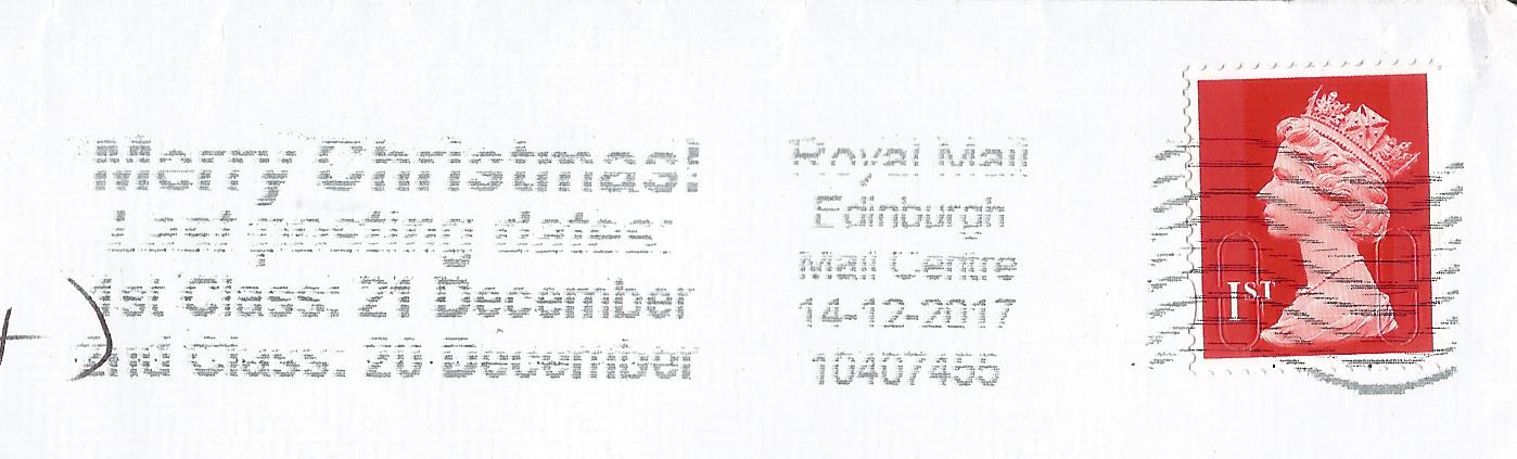 Merry Christmas Last Posting Dates 1st Class 21 December 2nd Class 20 December