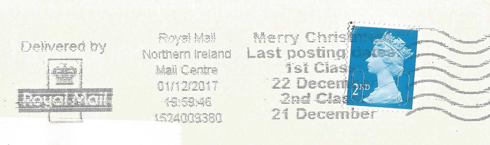 Merry Christmas Last Posting Dates 1st Class 21 December 2nd Class 20 December