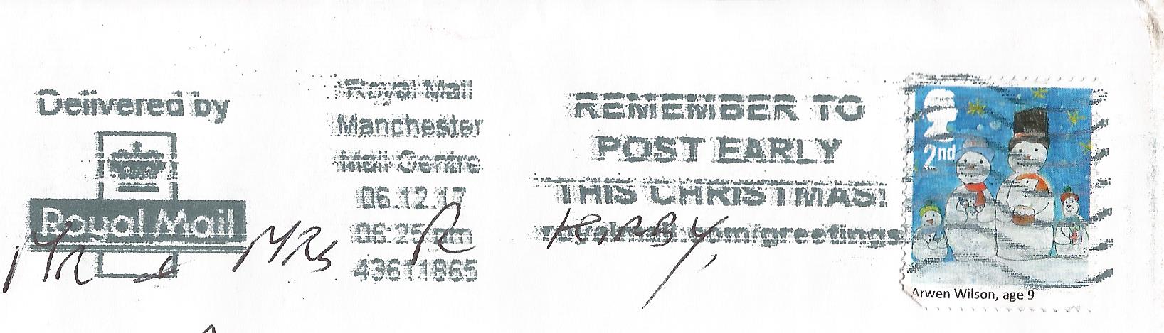 Remember to Post Early This Christmas ! royalmail.com /greetings