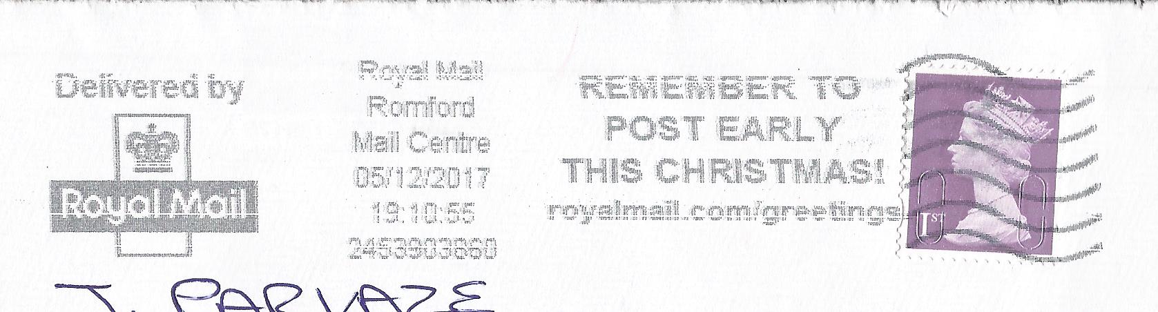 Remember to Post Early This Christmas ! royalmail.com/ greetings