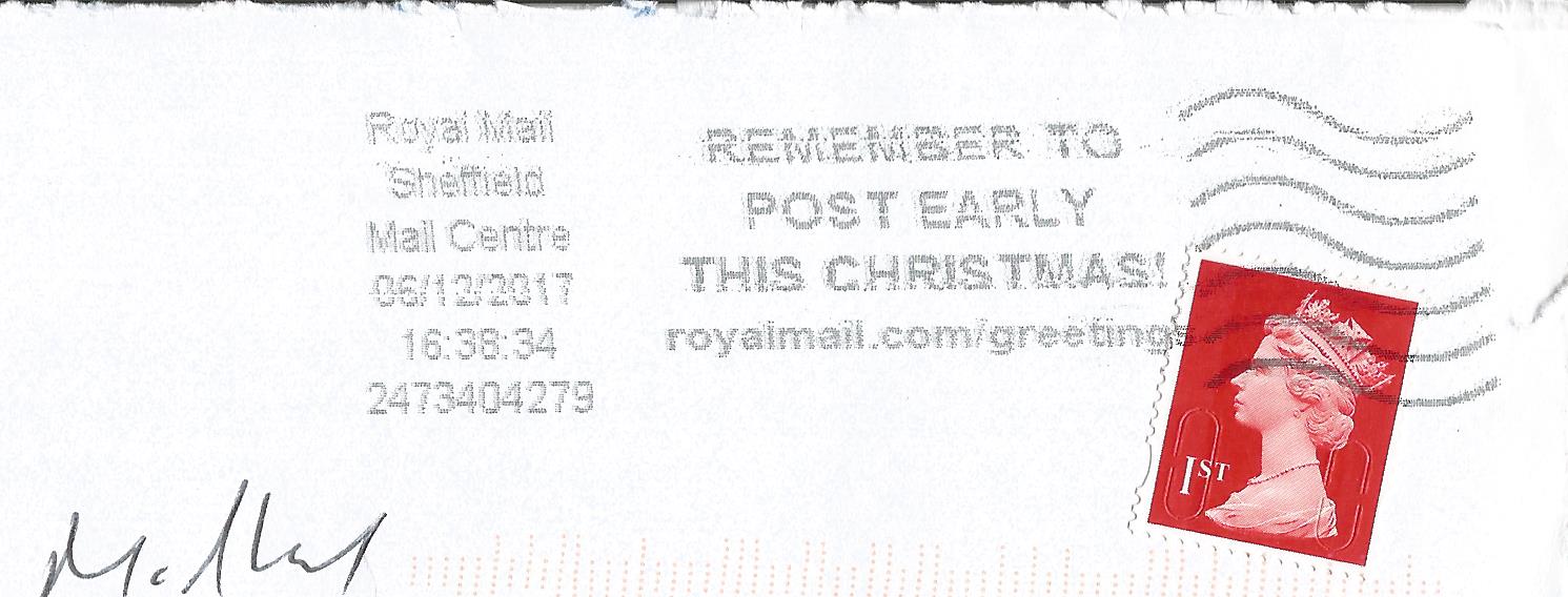Remember to Post Early This Christmas ! royalmail.com /greetings (1)