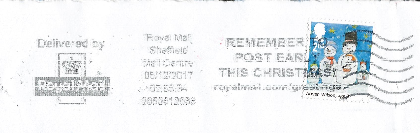 Remember to Post Early This Christmas ! royalmail.com /greetings