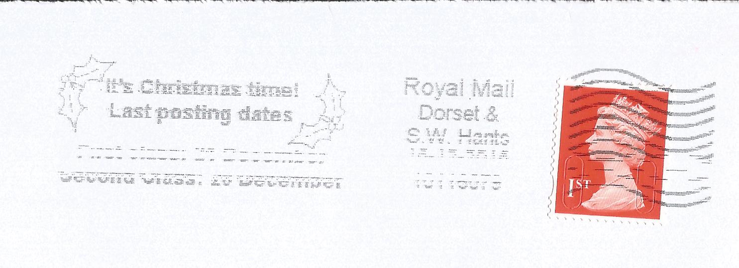 It's Christmas time Last posting dates First class 21 December Second Class 20 December