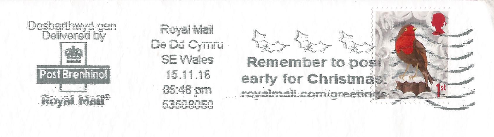 Remember to post early for Christmas royalmail.com greetings