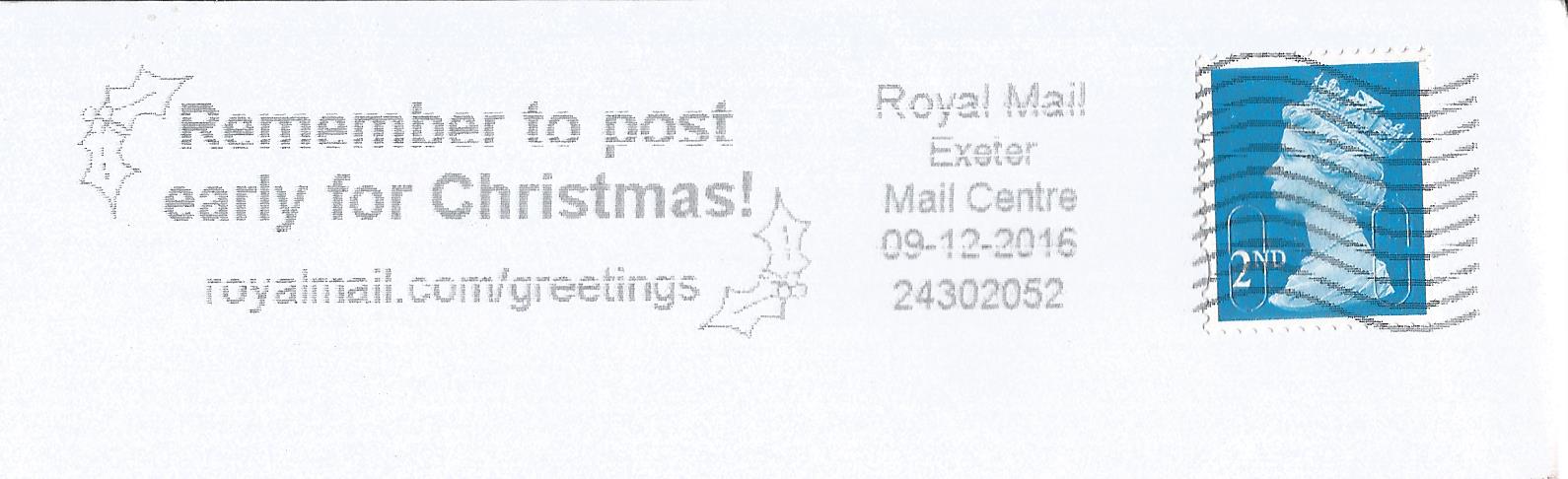 Remember to post early for Christmas royalmail.com greetings  (1)