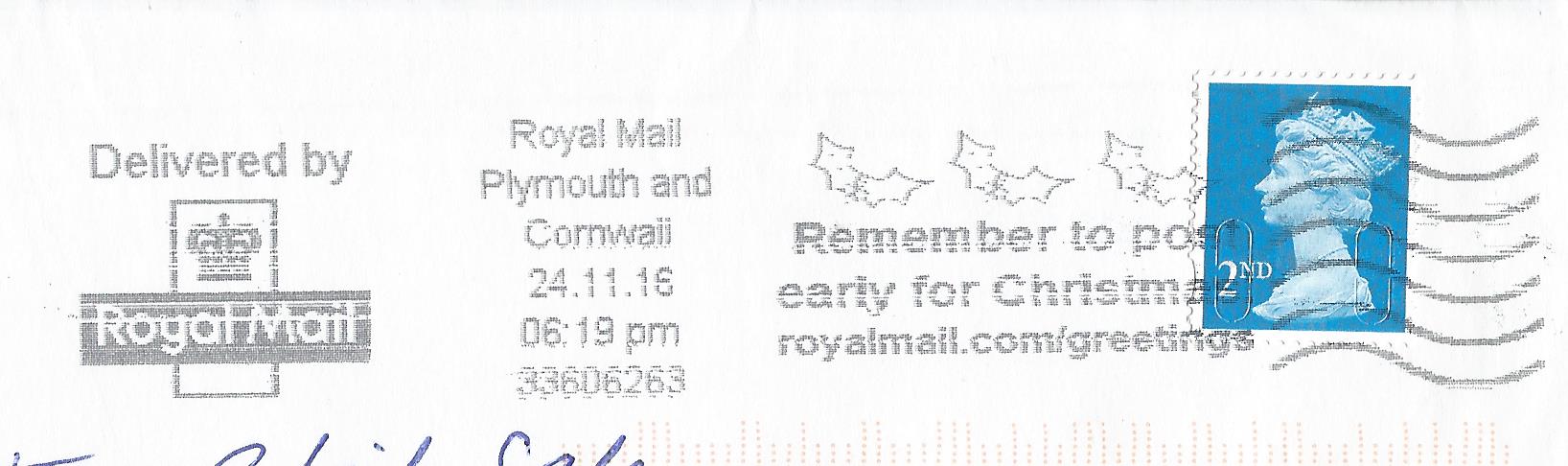 Remember to post early for Christmas royalmail.com greetings
