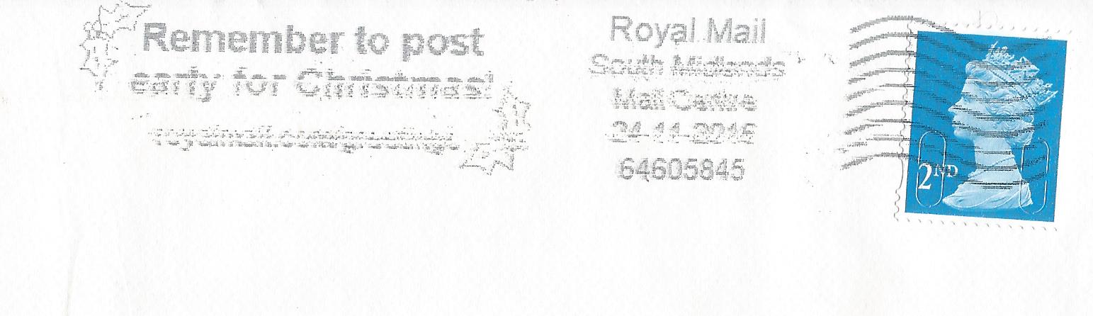 Remember to post early for Christmas royalmail.com greetings