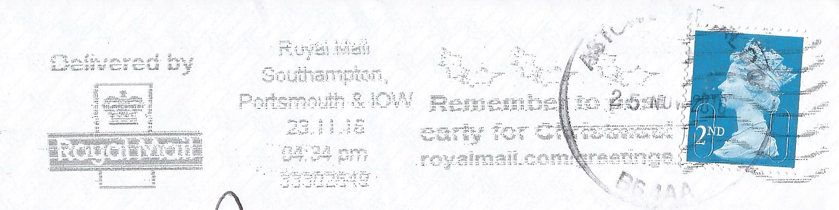 Remember to post early for Christmas royalmail.com greetings