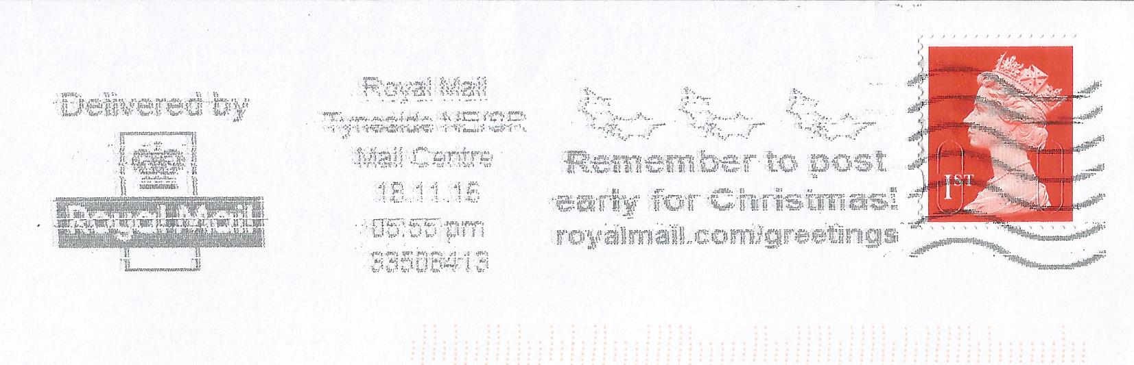 Remember to post early for Christmas royalmail.com greetings