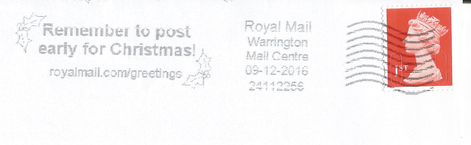 Remember to post early for Christmas royalmail.com greetings