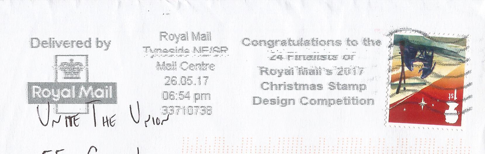 Congratulations to the 24 Finalists of Royal Mail's 2017 Christmas Stamp Design Competition
