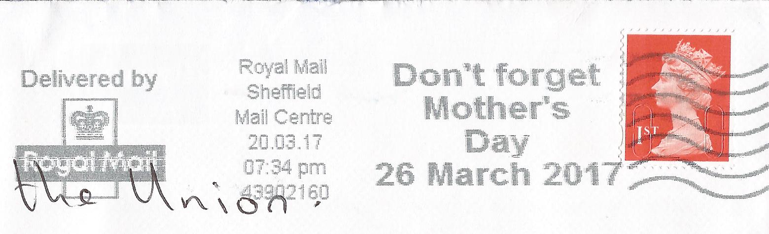 Don't forget Mother's Day 26 March 2017