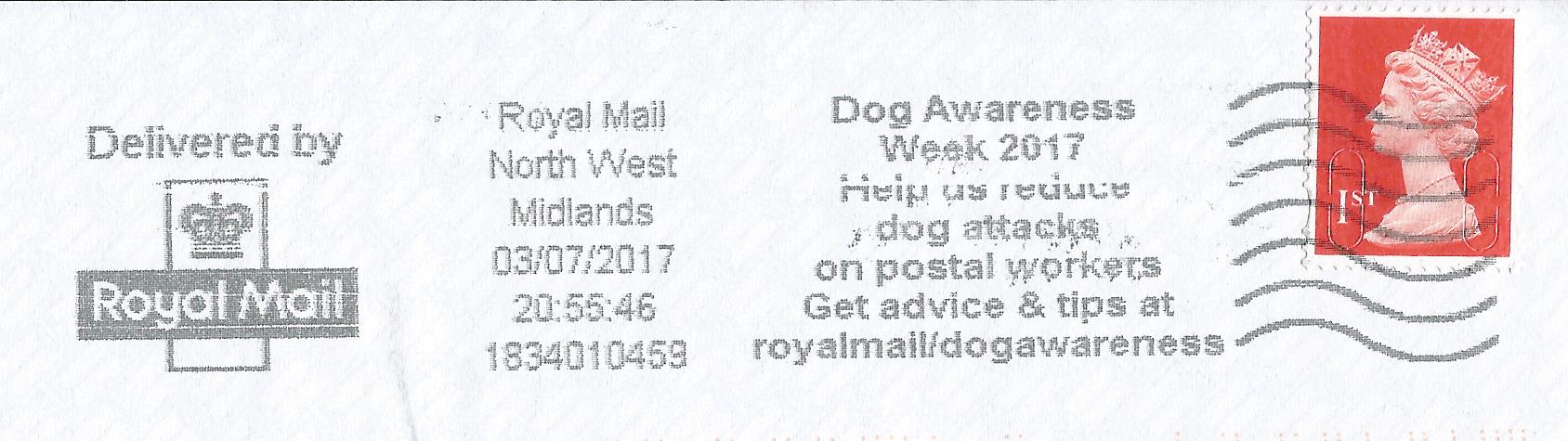Dog Awareness Week 2017 Help us reduce dog attacks on postal workers Get advice & tips at royalmail dogawareness