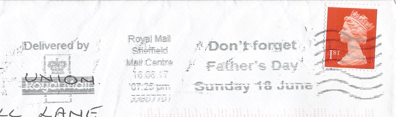 Don't forget Father's Day Sunday 18 June