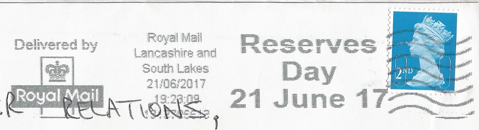 Reserves Day 21 June 17