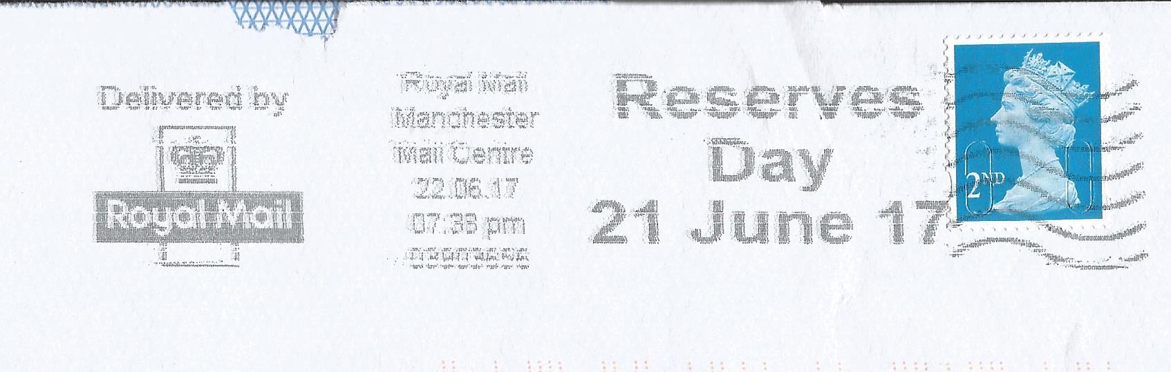 Reserves Day 21 June 17