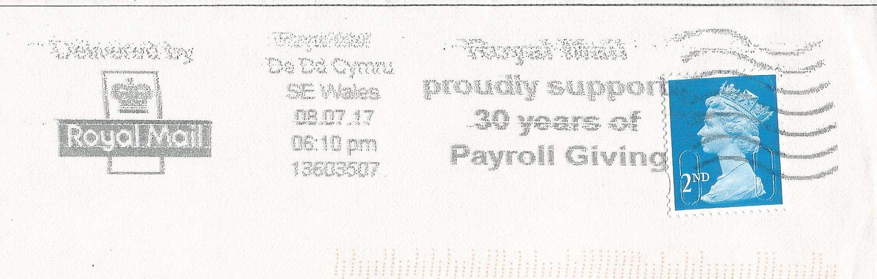 Royal Mail proudly supports 30 years of Payroll Giving