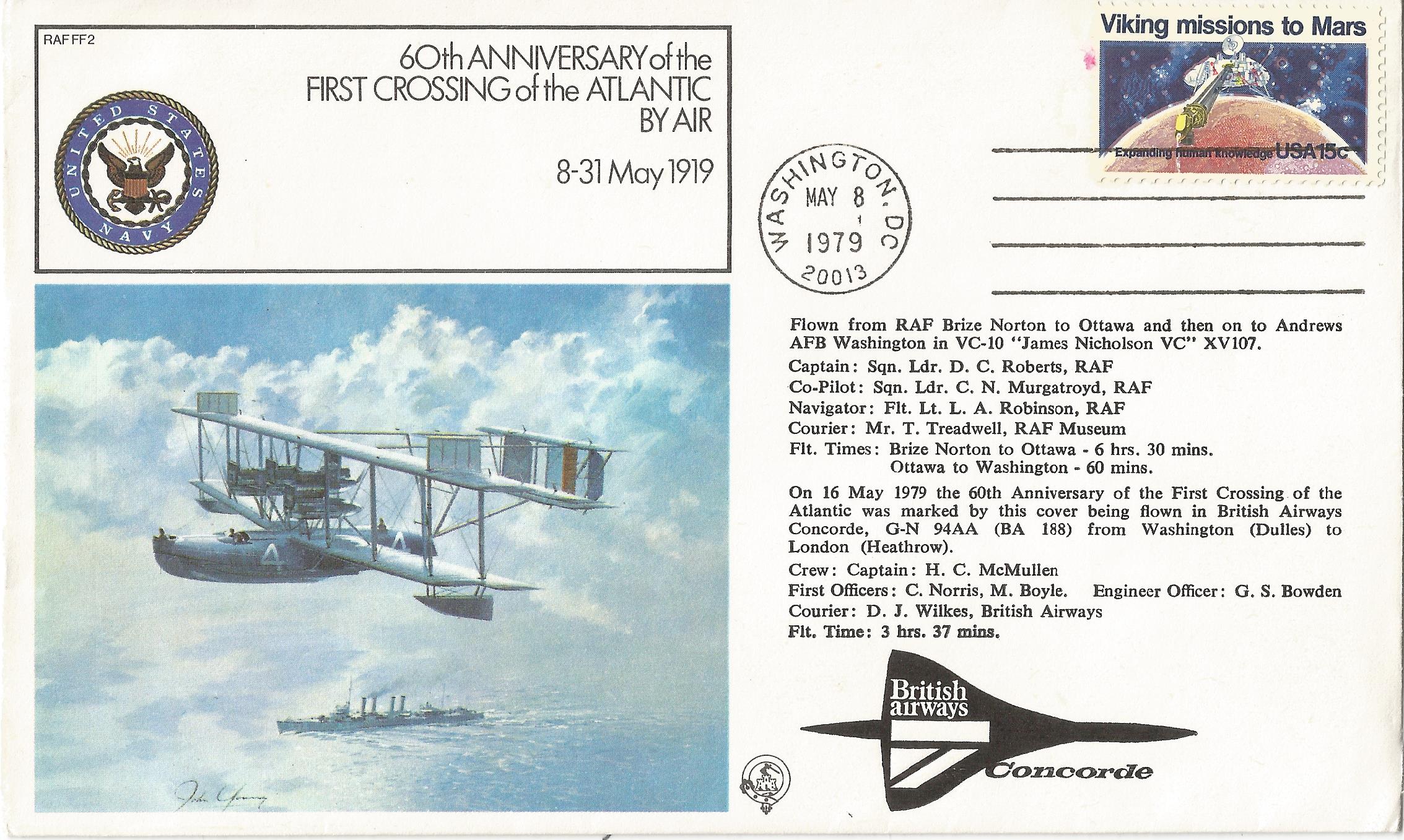 60th Anniversary of the First Crossing of the Atlantic by Air