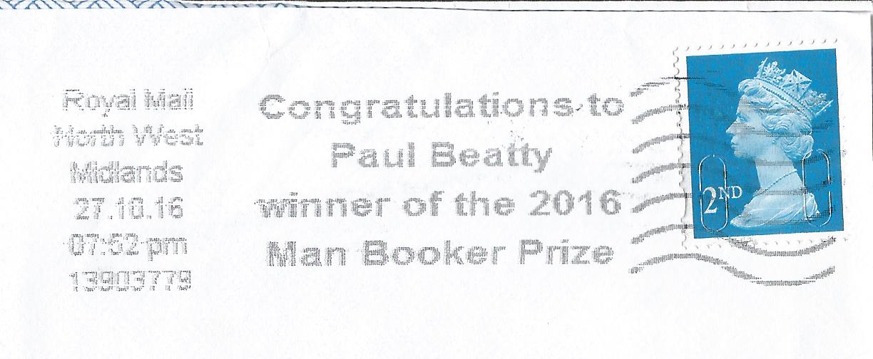 Congratulations to Paul Beatty winner of the 2016 Man Booker Prize